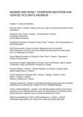 BUSMHR 3200 EXAM 1 THOMPSON QUESTIONS AND VERIFIED ACCURATE ANSWERS