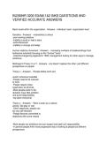 BUSMHR 3200 EXAM 1&2 INKS QUESTIONS AND VERIFIED ACCURATE ANSWERS
