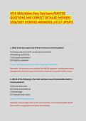 Oncology Certified Nurse &lpar;OCN&rpar; Certification Exam Practice Test 2026&sol;2027 Complete Questions&comma; Answers&comma; and Rationales