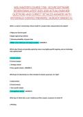 WGU MASTER'S COURSE C706 - SECURE SOFTWARE  DESIGN EXAM LATEST 2025-2026 ACTUAL EXAM 400  QUESTIONS AND CORRECT DETAILED ANSWERS WITH   RATIONALES &lpar;VERIFIED ANSWERS&rpar; &vert;ALREADY GRADED A&plus;