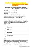 Test Bank &ndash; Bates&rsquo; Guide to Physical Examination and History Taking 13th Edition by Lynn S&period; Bickley &vert; Latest Updated Questions & Answers