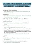 WGU D080 FINAL TEST 2026 QUESTIONS WITH CORRECT ANSWERS GRADED A&plus;