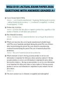 WGU D101 ACTUAL EXAM PAPER 2026 QUESTIONS WITH ANSWERS GRADED A&plus;