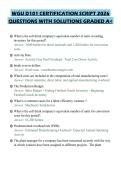 WGU D101 CERTIFICATION SCRIPT 2026 QUESTIONS WITH SOLUTIONS GRADED A&plus;