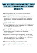 WGU D101 COMPREHENSIVE STUDY GUIDE 2026 FULL QUESTIONS AND SOLUTIONS GRADED A&plus;