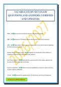 3A2 ABSA STUDY SET EXAM QUESTIONS AND ANSWERS &lpar;VERIFIED AND UPDATED&rpar;