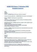 SCMN-5720 &lpar;Exam 1&rpar; Questions With  Complete Answers