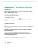 NRNP 6568 week 1 Exam questions and answers  Graded A&plus; 