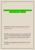 CARDIOVASCULAR exam 2026Questions And  ANSWERS Latest UPDATE 
