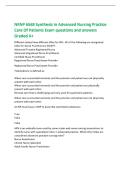 NRNP 6568 Synthesis In Advanced Nursing Practice  Care Of Patients Exam questions and answers  Graded A&plus;  Different states have different titles for NPs&period; All of the following are recognized  titles for Nurse Practitioners EXCEPT&colon;  Advanced Practice Regist