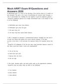arrt  latest 2026 &vert; 2027 package deal Questions and Answers All Verified