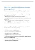 NRSG 4750 Quality&comma; Safety&comma; Conflict&comma; Change&comma;  and Leadership in Nursing questions and  answers graded A&plus; 