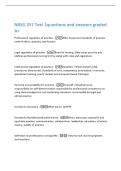 NRSG 3100 - Unit 5 perfusion in shock and  heart failure questions and answers graded A&plus; 