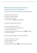 NRSG 2640 Exam 1 questions and answers  graded A&plus;