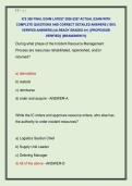 ICS 300 FINAL EXAM LATEST 2026-2027 ACTUAL EXAM WITH  COMPLETE QUESTIONS AND CORRECT DETAILED ANSWERS &lpar;100&percnt;  VERIFIED ANSWERS&rpar; &vert;ALREADY GRADED A&plus;&vert; &vert;&vert;PROFESSOR  VERIFIED&vert;&vert; &vert;&vert;BRANDNEW&excl;&excl;&excl;&vert;&vert;