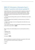 NRSG 2500 Exam 1 &lpar;Units 1 & 2&rpar; questions and  answers graded A&plus; 