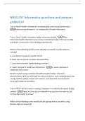 NRSG 2300 Unit 6 &ndash; Digestion questions and  answers graded A&plus; 