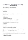 NR 222 Exam Questions with 100&percnt; Correct Answers &vert; Latest Version &lpar;2026&rpar; Expert Verified