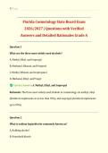 Florida Cosmetology State Board Test &vert; Exam Questions with Verified Questions and Answers and Detailed Rationales &vert; Grade A Guaranteed &vert; Instant Download