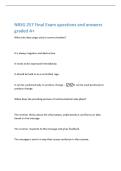 NRSG 257 Final Exam questions and answers  graded A&plus; 