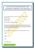 ACE ASCP EXAM QUESTIONS AND ANSWERS &lpar;VERIFIED AND UPDATED&rpar;