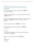 NRSG 257 Exam 2questions and answers  graded A&plus; 