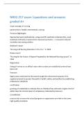 NRSG 257 exam 1questions and answers  graded A&plus; 