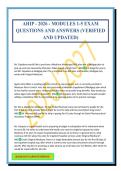AHIP - 2026 - MODULES 1-5 EXAM QUESTIONS AND ANSWERS &lpar;VERIFIED AND UPDATED&rpar;