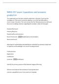 NRSG 257 exam 1questions and answers  graded A&plus; 