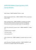 AMSA 490 Midterm Exam Questions With Correct Answers