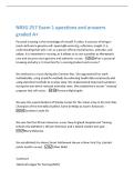 NRSG 257 Exam 1 questions and answers  graded A&plus; 