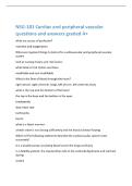 NSG-101 Cardiac and peripheral vascular  questions and answers graded A&plus; 
