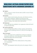 WGU D361 ACTUAL EXAM PAPER 2026 QUESTIONS WITH ANSWERS GRADED A&plus;