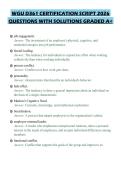 WGU D361 CERTIFICATION SCRIPT 2026 QUESTIONS WITH SOLUTIONS GRADED A&plus;