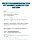 WGU D361 COMPREHENSIVE STUDY GUIDE 2026 FULL QUESTIONS AND SOLUTIONS GRADED A&plus;