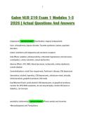 Galen NUR 210 Exam 1 Modules 1-3 2026 &vert; Actual Questions And Answers