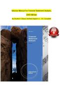 Solution Manual For Financial Statement Analysis&comma; 13th Edition By Charles H&period; Gibson&comma; Verified Chapter's 1 to 13 &vert; Complete
