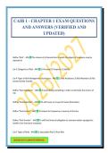 CAIB 1 - CHAPTER 1 EXAM QUESTIONS AND ANSWERS &lpar;VERIFIED AND UPDATED&rpar;