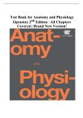 Test Bank &ndash; Anatomy and Physiology &lpar;OpenStax&rpar; 2nd Edition &vert; All Chapters Covered &vert; Complete Exam Questions & Solutions