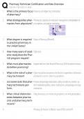 Pharmacy Technician Certification &sol; Score 100&percnt; &sol; New Version 2025 Update &sol; Role Overview Study Guide