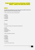 Test Bank &ndash; Portage Learning BIOD 151 Anatomy and Physiology I &vert; All Exams &lpar;Module 1&ndash;7&rpar; Latest Updated Questions & Answers