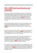 2026  AHIP Final Exam Questions and  ANSWERS