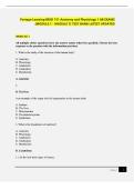 Test Bank &ndash; Portage Learning BIOD 151 Anatomy and Physiology I &vert; All Exams &lpar;Module 1&ndash;7&rpar; Latest Updated Questions & Answers