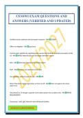 CESSWI EXAM QUESTIONS AND ANSWERS &lpar;VERIFIED AND UPDATED&rpar;