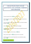 CM 2113 WANG TEST 2 EXAM QUESTIONS AND ANSWERS &lpar;VERIFIED AND UPDATED&rpar;