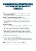 WGU D662 PRE PRACTICE EXAMINATION 2026 QUESTIONS WITH ANSWERS GRADED A&plus;