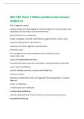 NSG 530- Exam 3 Wilkes questions and answers  Graded A&plus; 