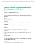 NSG 5003- Advanced Pathophysiology-Wk 1 &lpar;Ch 1 3&rpar; questions and answers Graded A&plus; 