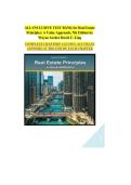 ALL-INCLUSIVE TEST BANK for Real Estate Principles&period;