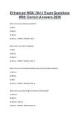 Enhanced WGU D413 Exam Questions With Correct Answers 2026